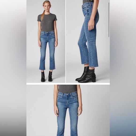 BLANK NYC - THE VANDAM in Dance-off High-rise kick flare medium indigo wash 25 - Picture 1 of 6